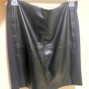 White House Black market vegan leather skirt
